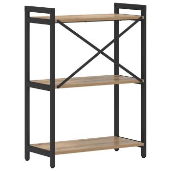 Bücherregal Eiche handwerklich 60 x 30 x 83 cm Holzwerkstoff