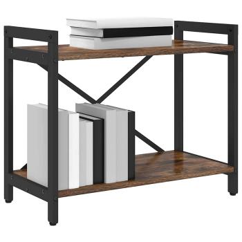 Bücherregal Räuchereiche 60 x 30 x 48,5 cm Holzwerkstoff