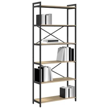 Bücherregal Sonoma Eiche 80 x 30 x 188 cm Holzwerkstoff