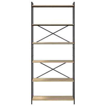 Bücherregal Sonoma Eiche 80 x 30 x 188 cm Holzwerkstoff