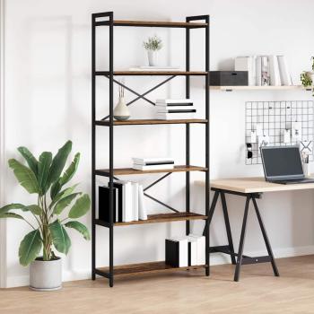 ARDEBO.de - Bücherregal Altholz 80 x 30 x 188 cm Holzwerkstoff