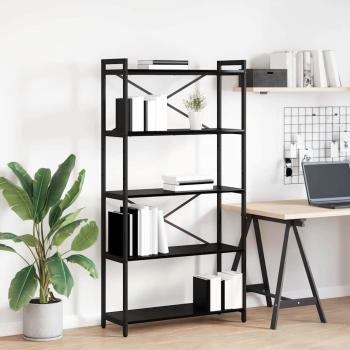 ARDEBO.de - Bücherregal Schwarze Eiche 80 x 30 x 153 cm Holzwerkstoff
