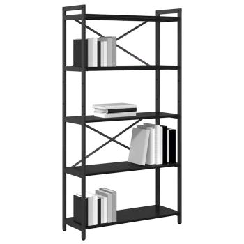 Bücherregal Schwarze Eiche 80 x 30 x 153 cm Holzwerkstoff