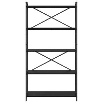 Bücherregal Schwarze Eiche 80 x 30 x 153 cm Holzwerkstoff