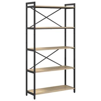 Bücherregal Sonoma Eiche 80 x 30 x 153 cm Holzwerkstoff