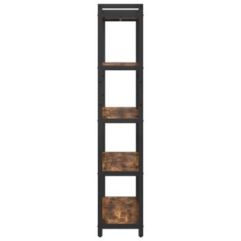 Bücherregal Räuchereiche 80 x 30 x 153 cm Holzwerkstoff