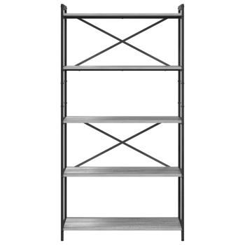 Bücherregal Grau Sonoma 80 x 30 x 153 cm Holzwerkstoff