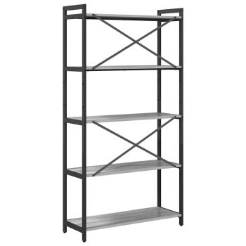 Bücherregal Grau Sonoma 80 x 30 x 153 cm Holzwerkstoff