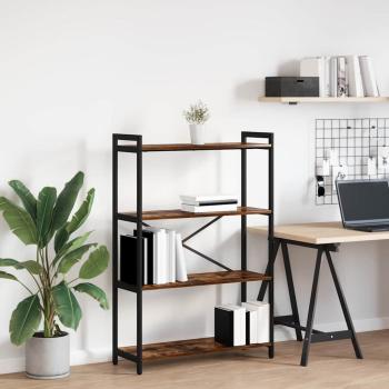 ARDEBO.de - Bücherregal Räuchereiche 80 x 30 x 118 cm Holz
