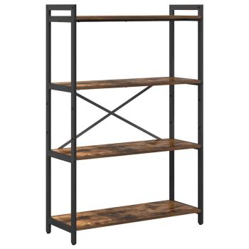 Bücherregal Räuchereiche 80 x 30 x 118 cm Holz