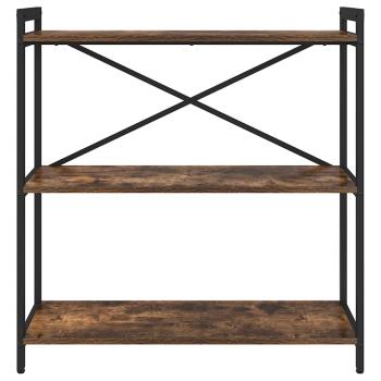 Bücherregal Räuchereiche 80 x 30 x 83 cm Spanplatte