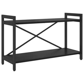 Bücherregal 80 x 30 x 50 cm Holzwerkstoff Schwarz Eichen-Optik