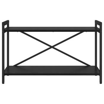 Bücherregal 80 x 30 x 50 cm Holzwerkstoff Schwarz Eichen-Optik