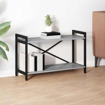 ARDEBO.de - Bücherregal Grau Sonoma 80 x 30 x 48,5 cm Holzwerkstoff