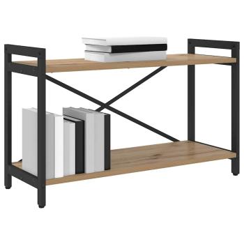Bücherregal Eiche handwerklich 80 x 30 x 48,5 cm Holzwerkstoff