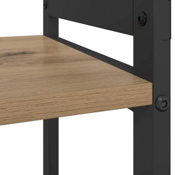 Bücherregal Eiche handwerklich 80 x 30 x 48,5 cm Holzwerkstoff