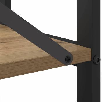 Bücherregal Eiche handwerklich 80 x 30 x 48,5 cm Holzwerkstoff