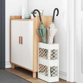 Sonnenschirmhalter Lattice mit Speicher Weiß 28 x 12 x 41 cm Stahl