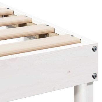 Bettgestell mit Tragegriffen Weiß 100 x 200 cm