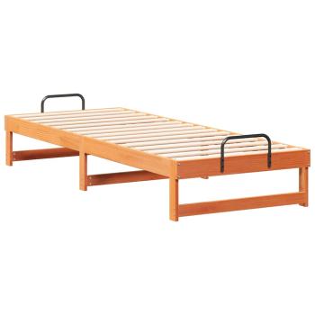 Bettgestell mit Tragegriffen Braun 80 x 200 cm