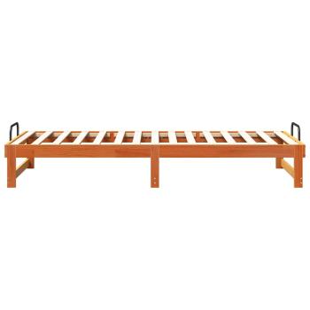 Bettgestell mit Tragegriffen Braun 80 x 200 cm