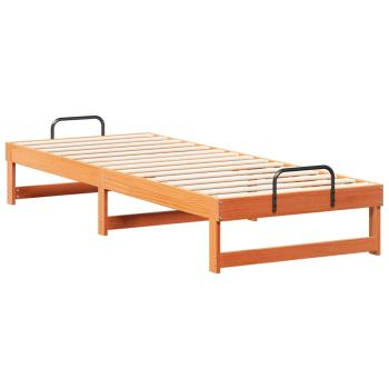 Bettgestell mit Tragegriffen Braun 80 x 200 cm