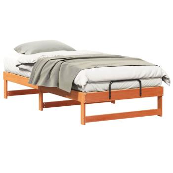 Bettgestell mit Tragegriffen Braun 75 x 190 cm