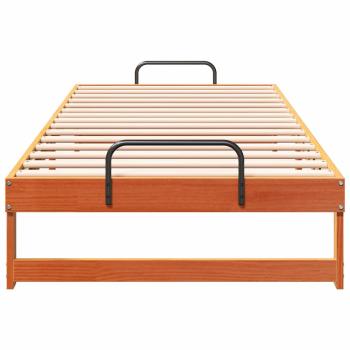 Bettgestell mit Tragegriffen Braun 100 x 220 cm