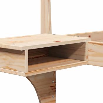 Bettgestell mit Nachttischen mit Kopfteil Braun 180 x 200 cm