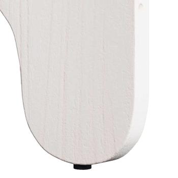 Kaffeetisch Set 2 pcs Weiß 39.5 x 39.5 x 30 cm Massivkiefer