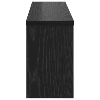 Wandmontierter Kleiderständer Schwarze Eiche 75 x 16 x 26 cm