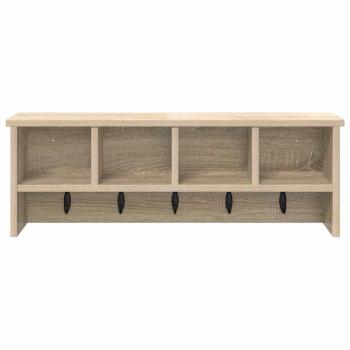 Wandmontierter Kleiderständer Sonoma Eiche 75 x 16 x 26 cm