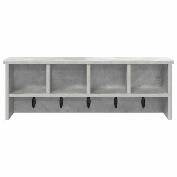 Wandmontierter Kleiderständer Betongrau 75 x 16 x 26 cm