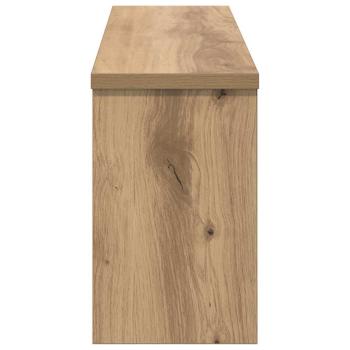 Wandmontierter Kleiderständer mit Regal Wandmontiert mit Speicher Eiche handwerklich