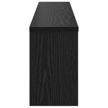 Wandmontierter Kleiderständer Schwarze Eiche 100 x 16 x 26 cm