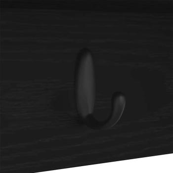 Wandmontierter Kleiderständer Schwarze Eiche 100 x 16 x 26 cm