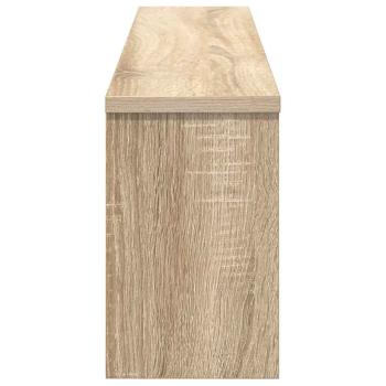 ARDEBO.de - Wandmontierter Kleiderständer Sonoma Eiche 100 x 16 x 26 cm