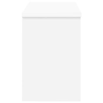 Wandmontierter Kleiderständer mit Regal Wandmontiert mit Speicher mit Tür Weiß 50 x 20 x 30 cm