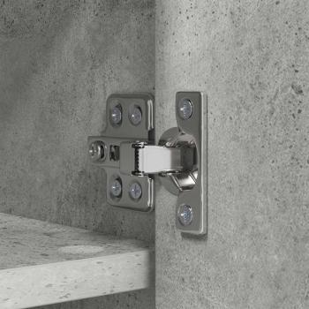 Wandmontierter Kleiderständer Betongrau 50 x 20 x 30 cm