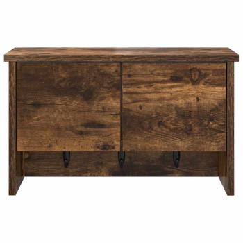 Wandmontierter Kleiderständer Räuchereiche 50 x 20 x 30 cm