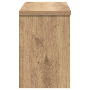 Wandmontierter Kleiderständer mit Regal Wandmontiert mit Speicher mit Tür Eiche handwerklich