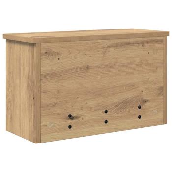 Wandmontierter Kleiderständer mit Regal Wandmontiert mit Speicher mit Tür Eiche handwerklich