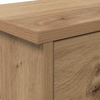 Wandmontierter Kleiderständer mit Regal Wandmontiert mit Speicher mit Tür Eiche handwerklich