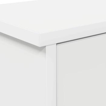 Wandmontierter Kleiderständer mit Regal Wandmontiert mit Speicher mit Tür Weiß 80 x 20 x 30 cm