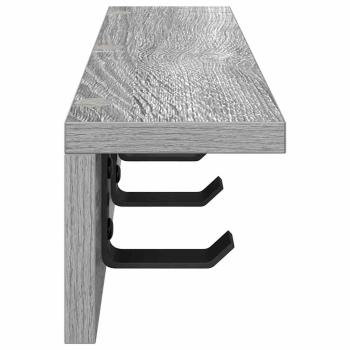 Wandmontierter Kleiderständer Grau Sonoma 40 x 10.5 x 10.5 cm