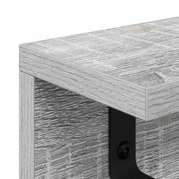 Wandmontierter Kleiderständer Grau Sonoma 40 x 10.5 x 10.5 cm