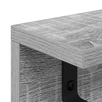 Wandmontierter Kleiderständer Grau Sonoma 80 x 10.5 x 10.5 cm