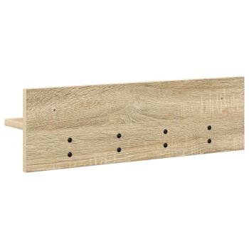 Wandmontierter Kleiderständer Sonoma Eiche 60 x 10.5 x 18 cm