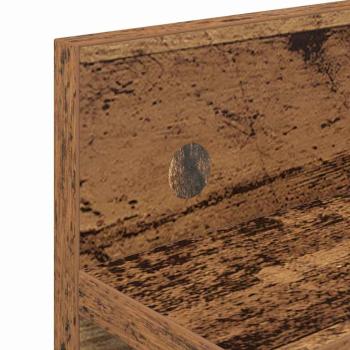 Wandmontierter Kleiderständer Altholz 60 x 10.5 x 18 cm