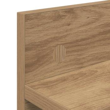 Wandmontierter Kleiderständer mit Regal Wandmontiert Eiche handwerklich